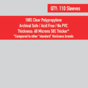 SKS-8833, "XXXL Super Large" Sleeves (101.5x203mm) - 110 Pack