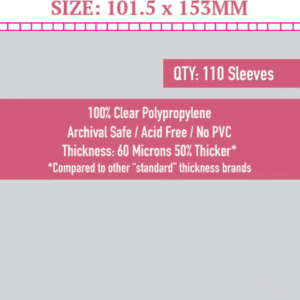 SKS-8832, "XXL Super Large" Sleeves (101.5x153mm) - 110 Pack