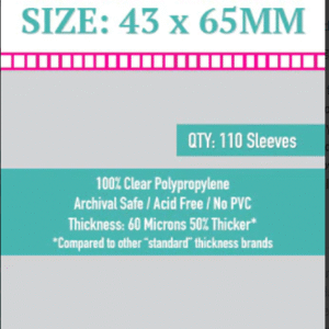 SKS-8802 Sleeve Kings Mini Chimera Card Sleeves (43x65mm) - 110 Pack
