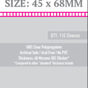 SKS-8803, Sleeve Kings Mini Euro Card Sleeves (45x68mm) - 110 Pack