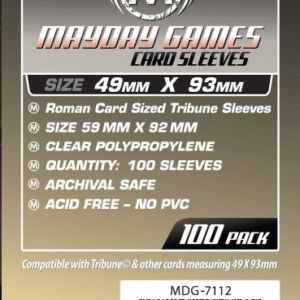 Tribune Card Sleeves (49x93mm) Standar Mayday