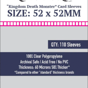 SKS-8805 Sleeve Kings "Kingdom Death Monster" Card Sleves (52 X 52mm) -110 Pack