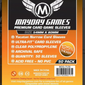 Yucatan Card Sleeves - Narrow (54x80mm) Premium Mayday