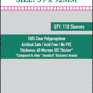 SKS-8809, Sleeve Kings Euro Card Sleeves (59x92mm) - 110 Pack
