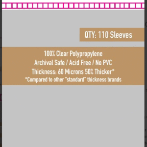 SKS-8823, "Space Alert Compatible" Sleeves (60x102mm) - 110 Pack