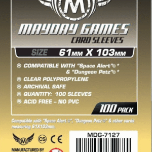 "Space Alert" & "Dungeon Petz" Card Sleeves (61x103mm) Standar Mayday