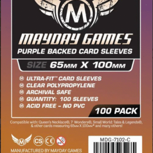 “7 Wonders” Card Sleeves – Magnum Ultra-Fit (65x100mm) Standar Mayday Purple