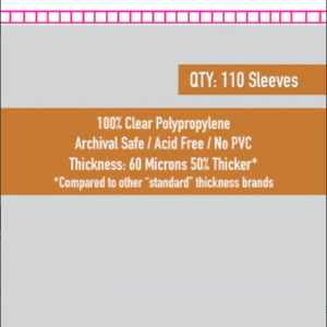 SKS-8811, Sleeve Kings Magnum "7 Wonders" Card Sleeves (65x100mm) - 110 Pack