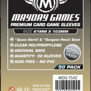 "Space Alert" & "Dungeon Petz" Card Sleeves (61x103mm) Premium Mayday