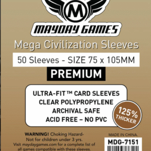 Mega Civilization Sleeves (75x105mm) - 100 Premium Mayday