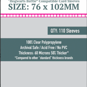 SKS-8828, "Hogwarts Battle Large" Sleeves (76x102mm) - 110 Pack