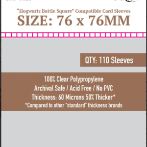 SKS-8826, "Hogwarts Battle Square Compatible" Sleeves (76x76mm) - 110 Pack