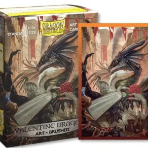 Dragonshield: 100ct Brushed Art Sleeves - Standard Size "Valentine Dragon 2021"