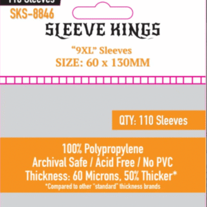 9XL Sleeves (60 X 130 MM) 110 Pack, 60 Microns, SKS-8846