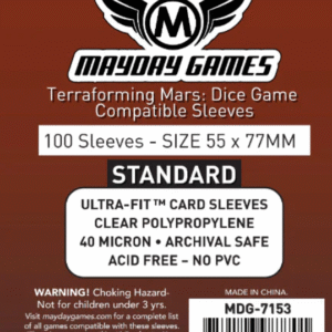 Terraforming Mars: Dice Game Compatible Sleeves (55 x 77 MM) (Premium 7154 or Standard 7153)