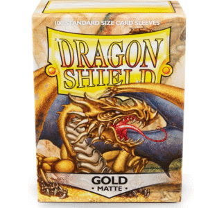 Dragonshield: 100ct Matte Sleeves - Standard Size Gold
