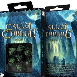 Workshop: Call of Cthulhu - Black/Green Dice Set