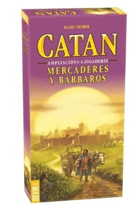 Catán: ampliación 5-6 jugadores mercaderes y bárbaros