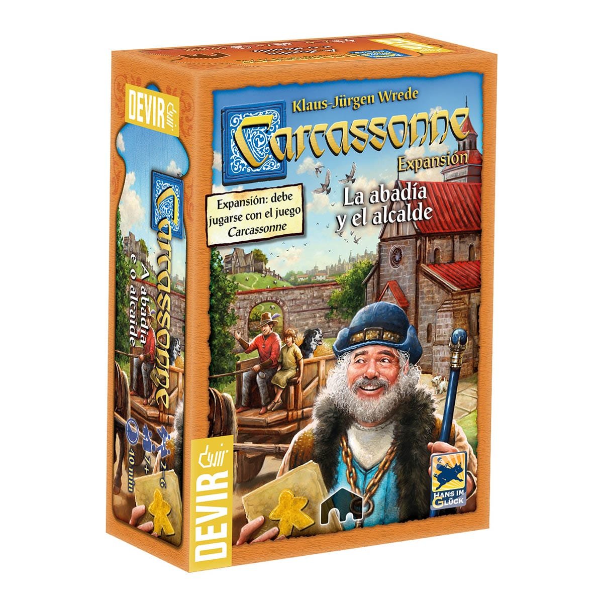Carcassonne Expansión: La Abadia y el Alcalde (Segunda Edición) - ESPAÑOL