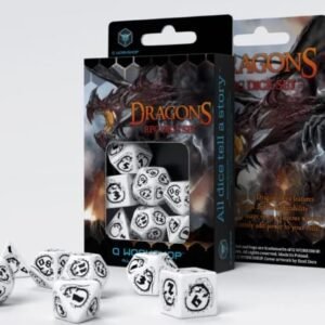 Q Workshop: Dragons - White/Black Dice Set