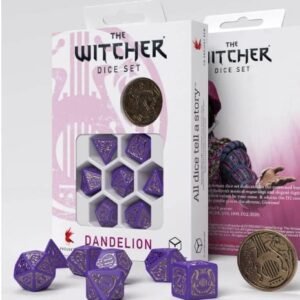 The Witcher dice set morados