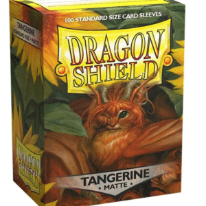 100ct Matte Sleeves - Standard Size "Tangerine" Dragon shield