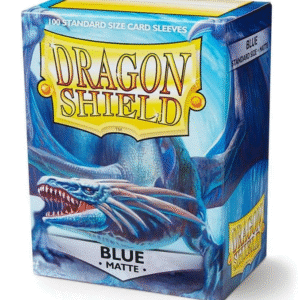 100ct Matte Sleeves - Standard Size "Blue" Dragon shield