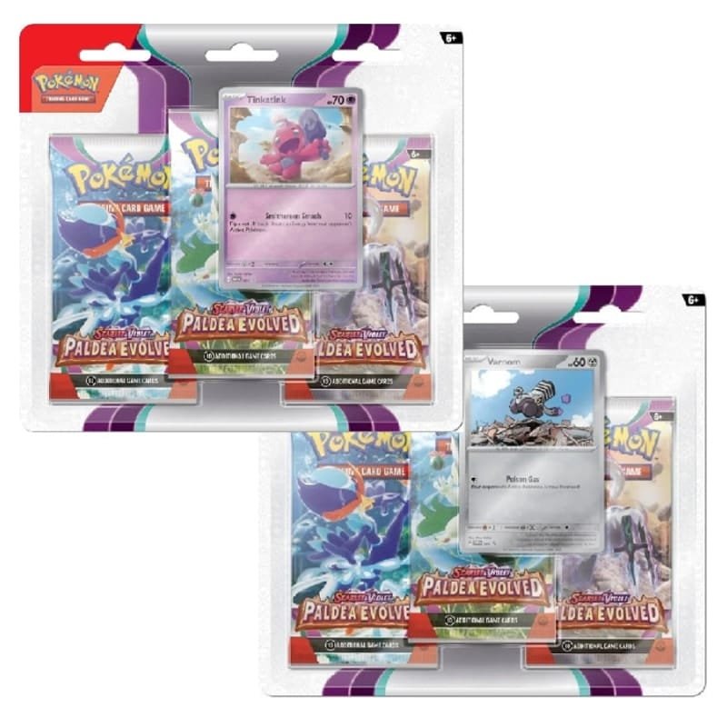 Pokémon TCG: Scarlet & Violet 02 - Three-Booster Blister INGLÉS