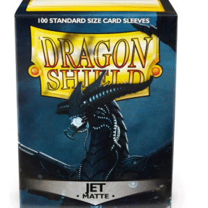 100ct Matte Sleeves - Standard Size "Jet" Dragon shield