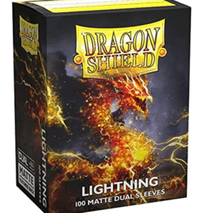 100ct Dual Matte Sleeves - Standard Size "Lightning" Dragon Shield