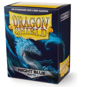 100ct Matte Sleeves - Standard Size "Night Blue" Dragon shield