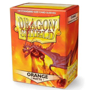 100ct Matte Sleeves - Standard Size "Orange" Dragon shield