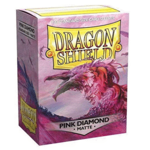 100ct Matte Sleeves - Standard Size "Pink Diamond" Dragon shield