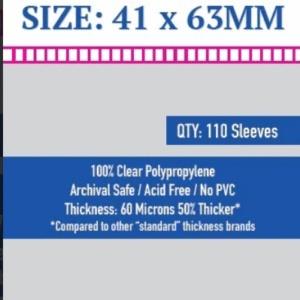 SKS-8801 Sleeve Kings Mini USA Card Sleeves (41x63mm) - 110 Pack