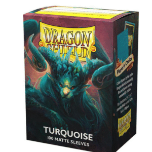 100ct Matte Sleeves - Standard Size "Player's Choice: Turquoise" Dragon shield