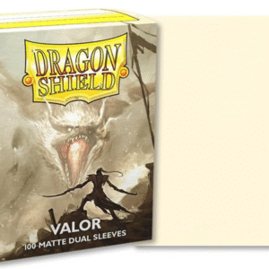 100ct Dual Matte Sleeves - Standard Size "Valor" Dragon shield