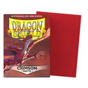 Dragonshield: 100ct Matte Sleeves - Standard Size "Crimson"