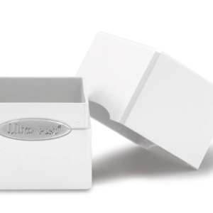 Classic satin Cube deckbox A white