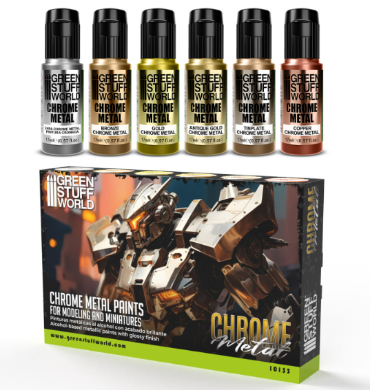 GREEN STUFF WORLD CHROME METAL PAINTS