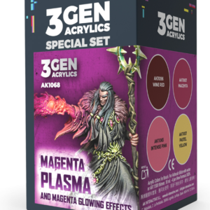 WARGAME COLOR SET. MAGENTA PLASMA AND GLOWING EFFE