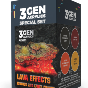 WARGAME COLOR SET. LAVA EFFECTS.