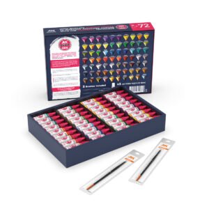 AK17602	QUICK PAINT SET 72 QUICK GEN COLORS  (2 BRUSHES) Entrega 15 de Noviembre