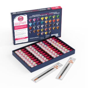 AK17601	QUICK PAINT SET 36 QUICK GEN COLORS (2 BRUSHES) Entrega 15 de Noviembre