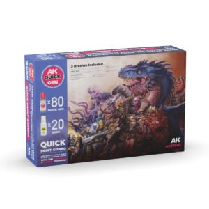 AK17603	QUICK PAINT COMBO SET 100 COLORS (80 QUICK GEN+20 ACRYLIC 3GEN+3 BRUSHES) Entrega 15 de Noviembre